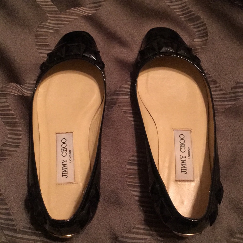 Jimmy Choo black flats